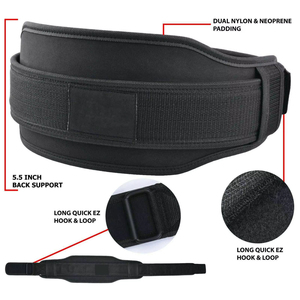 Ceinture de musculation à levier en cuir premium pour l'entraînement en salle, les squats lourds, les soulevés de terre et la compétition, avec soutien lombaire - Product Image 6