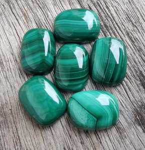 5 Piezas de Cabujones de Malaquita Natural, Forma Rectangular de Cojín, Gemas Pulidas de Alta Calidad, Venta al Por Mayor - Product Image 6