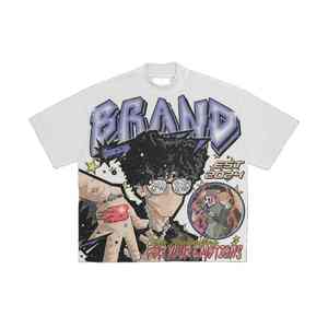Ensemble T-shirt et short d'été personnalisé avec impression DTG délavée à l'acide, logo personnalisé, 2 pièces, mélange polyester/coton, séchage rapide, haute qualité, pour homme - Product Image 5