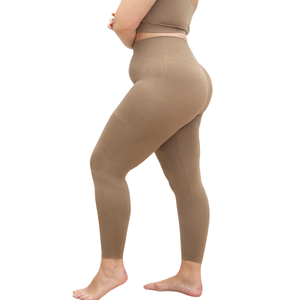 Leggings sans couture en tricot grande taille pour femmes, vêtements de yoga, taille haute, extensible, ajusté, séchage rapide, OEM ODM, vêtements de sport en gros - Product Image 6