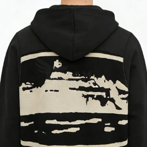 Sweat à capuche zippé sérigraphié, style décontracté, personnalisable, imprimé, tendance - Product Image 6