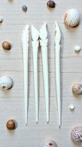 Épingles/cheveuriers et bâtons à cheveux en os de buffle naturel – Style animal fait main écologique pour des chignons et torsades sécurisés |   FAIZA CRAFT - Product Image 5