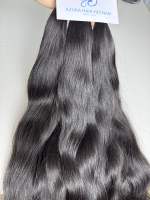 Cheveux vierges Remy AZURA HAIR en vrac, ondulés naturels et ondulés profonds, double trame, origine Vietnam
