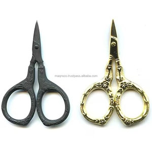 Tijeras Mini de Acero Inoxidable con Recubrimiento de Color Negro, Diseños Kelmscott, Tijeras de Bordado de 2.5 Pulgadas, Tijeras Personalizadas - Product Image 3