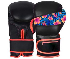 Wholesale RC Fitness Wear Boxing Training Gloves PU Leather Non-Slip Flexible Hand Design Hook Loop <b>Strap</b> Customizable Packaging - Product Image 1