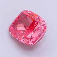 Diamante de Laboratorio Cultivado en Laboratorio, Corte Cojín, Color Rosa Intenso, Certificado IGI, CVD VS1, Corte Excelente, para Diseños de Joyería Personalizada