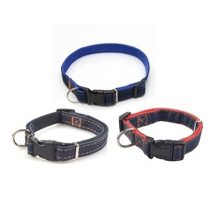 Collier pour chien en coton écologique confortable avec fermeture à boucle, style classique pour chiens de race - Product Image 1