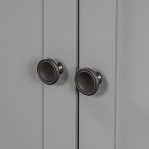 24\" Modern Sleek Open Style <b>Bathroom</b> <b>Vanity</b> with Elegant Ceramic Sink Solid Wood Frame Grey Finish (OLD SKU JL000004AAE) - Product Image 1