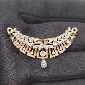 Conjunto de Colgante Doble Kundan Tanmaniya Premium, Oro de 14K, Diamante Cultivado en Laboratorio de 1.21 Ct, Joyería de Diseño, Venta al Por Mayor, OEM, Regalo de Lujo - Product Image 3