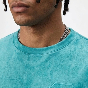 T-shirts pour hommes à manches courtes de haute qualité 100% coton OEM, logo personnalisé en relief, impression puff, unisexe, col rond, coupe classique - Product Image 6