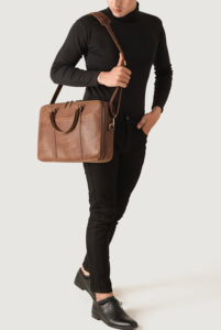 Mochila de Cuero Genuino Premium para Viajes, Negocios, Oficina y Uso Diario, Elegante Bolso Mensajero de Cuero Vintage para Hombre - Product Image 5
