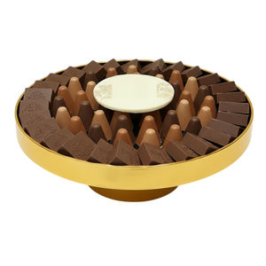 Bol à chocolat en métal argenté écologique et créatif, plateau moderne en acier inoxydable, support à dessert et bonbons pour la maison et l'hôtel - Product Image 5