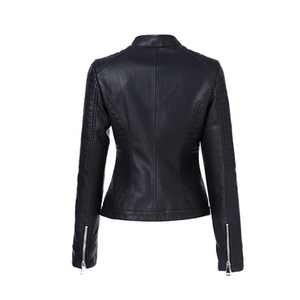 Women Oversized <b>Leather</b> <b>Jacket</b> Ladies Streetwear Coat Wholesale Faux <b>Leather</b> Fashion Outerwear Custom - Product Image 3