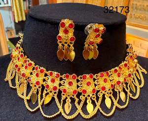 MOLL JEWELLERS - Conjunto de Collar y Pendientes de Aleación con Circonitas Florales de Última Moda para Mujer, Joyería de Compromiso y Boda, Chapado en Oro de 14K/24K - Product Image 2