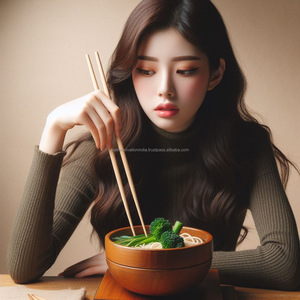 Baguettes en bois-Ustensiles de salle à manger asiatiques traditionnels fabriqués à la main pour sushi, ramen et sauté-Écologique et durable - Product Image 5