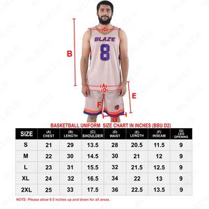 Blaze Fight Wear Basketball Uniforme Unisexe Adulte Haute Qualité Respirant Sportswear Basketball Shirt Summer Shorts Imprimé Logo - Product Image 6