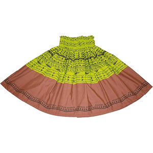 Falda Hawaiana con Bordado Floral para Mujer, Cintura Natural, Estilo Aloha, para Playa, Otoño, Estampado Tropical, Estilo Hula, Hip Hop, 100% Algodón - Product Image 2