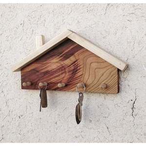 Porte-clés en bois écologique avec un look artisanal vintage, organisateur mural durable pour courrier et clés, Inde RR ENTERPRISES - Product Image 2