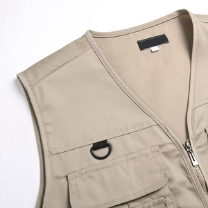Chaleco Cargo Transpirable Informal para Hombre con Múltiples Bolsillos, Chaleco Cargo de Alta Calidad con Cierre para Hombre - Product Image 4