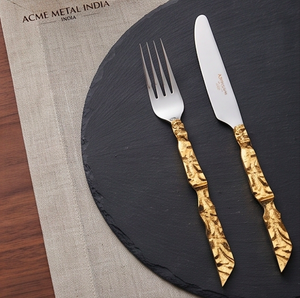 Juego de tenedores de resina artesanal con diseño de cebra de lujo, de acero inoxidable con mango artesanal de cebra, ideal para cocina, hoteles, banquetes y fiestas. - Product Image 3