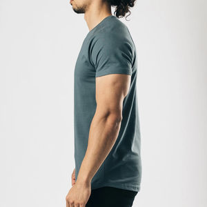 T-shirts décontractés pour hommes, best-sellers, manches courtes, polyester/coton, coupe ajustée, respirants, écologiques, légers, col rond - Product Image 2