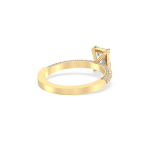 REYES Factory Direct Sale 14K Solid Gold HPHT CVD Lab Grown Diamond Solitaire Ring Luxury Engagement Gift Fine Jewelry - Product Image 6