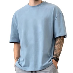 Vente en gros de t-shirts à manches courtes pour hommes, coupe ample, 100% coton, été, personnalisables - Respirants et à séchage rapide - Product Image 1