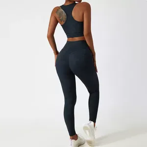 Ensemble de yoga pour femmes à séchage rapide en gros – Taille haute, prix bas - Product Image 2
