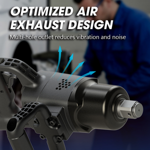 Llave de Impacto Neumática de 1 Pulgada, Doble Martillo, Aleación de Magnesio, Alto Torque de 1600 Ft-lb, Súper Ligera, OEM Taiwán - Product Image 5