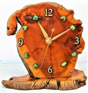 Best Quality Handcrafted Wooden Resin Double Face Quartz Movement <b>Battery</b> Powered Wall <b>Clock</b> Night Light Customizable - Product Image 6