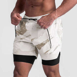 Pantalones Cortos Deportivos de Dos Capas Personalizados al por Mayor, Fabricante OEM, Proveedor, Pantalones Cortos para Correr de Doble Capa, Producción en Masa - Product Image 1