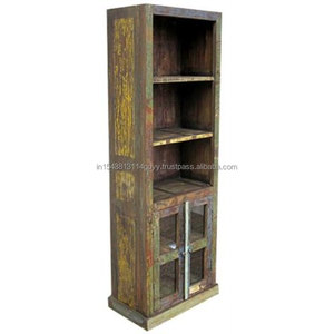 2025 Colorful Accent Iron and Wood Antique Design Old Reclaimed Rustic Finished Cabinet Furniture for Home and Industrial Use - Product Image 4
