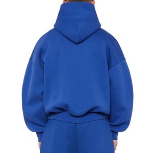 Sweat à capuche surdimensionné personnalisable en polyester pour homme, mode hiver avec poche, logo OEM, sweats à capuche surdimensionnés vierges - Product Image 2