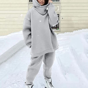 Survêtements pour femmes en gros – Nouveaux modèles de survêtements en coton uni pour femmes – Tenues de sport tendance pour femmes - Product Image 4