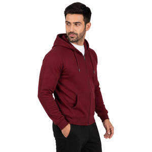 Sweat à capuche zippé pour homme, contemporain, offrant une douceur premium, une chaleur confortable et un style pratique pour un usage quotidien décontracté et moderne. - Product Image 4