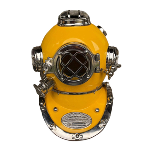 Casque de plongée en fer, pièce décorative nautique pour les salles d'inspiration marine, la décoration côtière et l'aménagement intérieur - Product Image 6