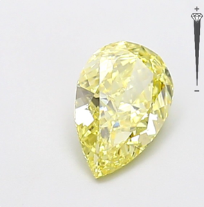 Diamante Cultivado en Laboratorio con Certificación IGI, Corte Pera Modificado de 1.03 CT, Color Amarillo Fantasía, Claridad VVS2, CVD LG 800611681 para Joyería ROYAL - Product Image 2