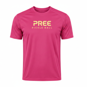 Pickleball Micro Mesh Short Summer T-Shirt OEM Breathable Performance Tee High Airflow <b>Athletic</b> Sports Shirt Custom Logo ODM - Product Image 2