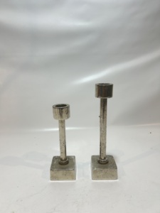 Handmade Aluminium Candle <b>Holder</b> Natural <b>Hammered</b> Texture Metal Candle Stand Artisan Luxury Centerpiece for Bohemian Wedding - Product Image 1