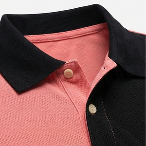 Camisetas Polo Casuales de Marca con Logotipo Tejido y Estampado para Hombre, de Poliéster y Algodón, con Bloques de Color Personalizados, Ropa Deportiva - Product Image 4