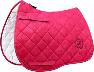 Harrison Howard English Saddle Pad for Horse Riding Non-Slip Suede All Purpose Saddle Pad Soft <b>Cushioning</b> for Horse <b>Back</b> - Product Image 4