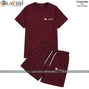 Ensemble de jogging d'été personnalisé pour homme et unisexe avec logo personnalisé, 100% coton, léger et à séchage rapide - Product Image 5