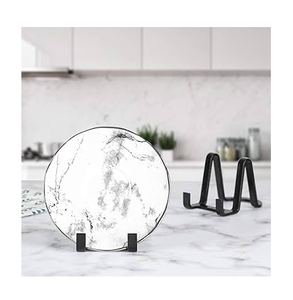 Antique Metal Plate Rack Best Price <b>Stands</b> Black Metal Frame Holder Desktop Metal Wire <b>Display</b> Holder - Product Image 1