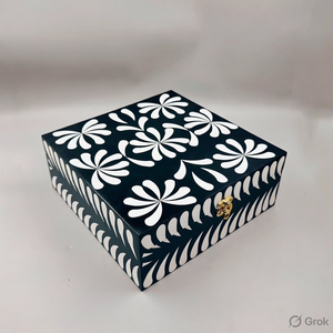 Creative Design Magnetic Closure Handmade Classic Elegant Vintage Luxury Jewelry <b>Storage</b> Box MDF Resin MOP Inlay Design Watches - Product Image 4