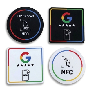 Support NFC de table rond en PVC pour avis Google – Affichage intelligent pour l'amélioration de la réputation des entreprises - Product Image 3