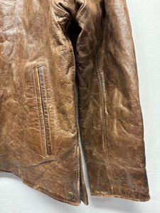 Veste en cuir véritable de haute qualité, style bomber, fermeture éclair intégrale, coupe moderne, personnalisable OEM & ODM - Product Image 5