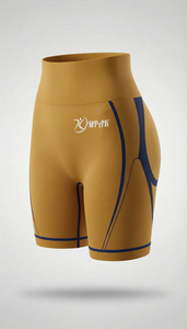 กางเกงขาสั้นออกกำลังกายสำหรับผู้หญิง ยกกระชับสะโพก ระบายอากาศได้ดี สวมใส่สบาย ไร้ตะเข็บ เอวสูง กระชับสัดส่วน - Product Image 2