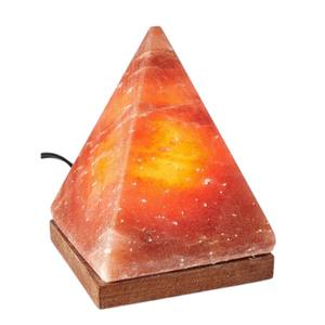 Lampes en sel de l'Himalaya de haute qualité, sculptées, écologiques, de forme géométrique pyramidale - Sian Enterprises - Product Image 1