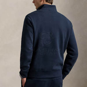 Pull à col zippé pour homme, coutures durables, doublure intérieure douce, vêtements chauds d'hiver, idéal pour la salle de sport, l'entraînement en plein air - Product Image 4