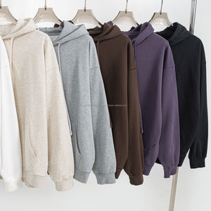 Heavy Weight Unisex Oversized 440G Cotton Sweatshirt Customize Streetwear Vintage <b>Men</b> French Terry Sweatpants and Hoodie <b>Set</b> - Product Image 2